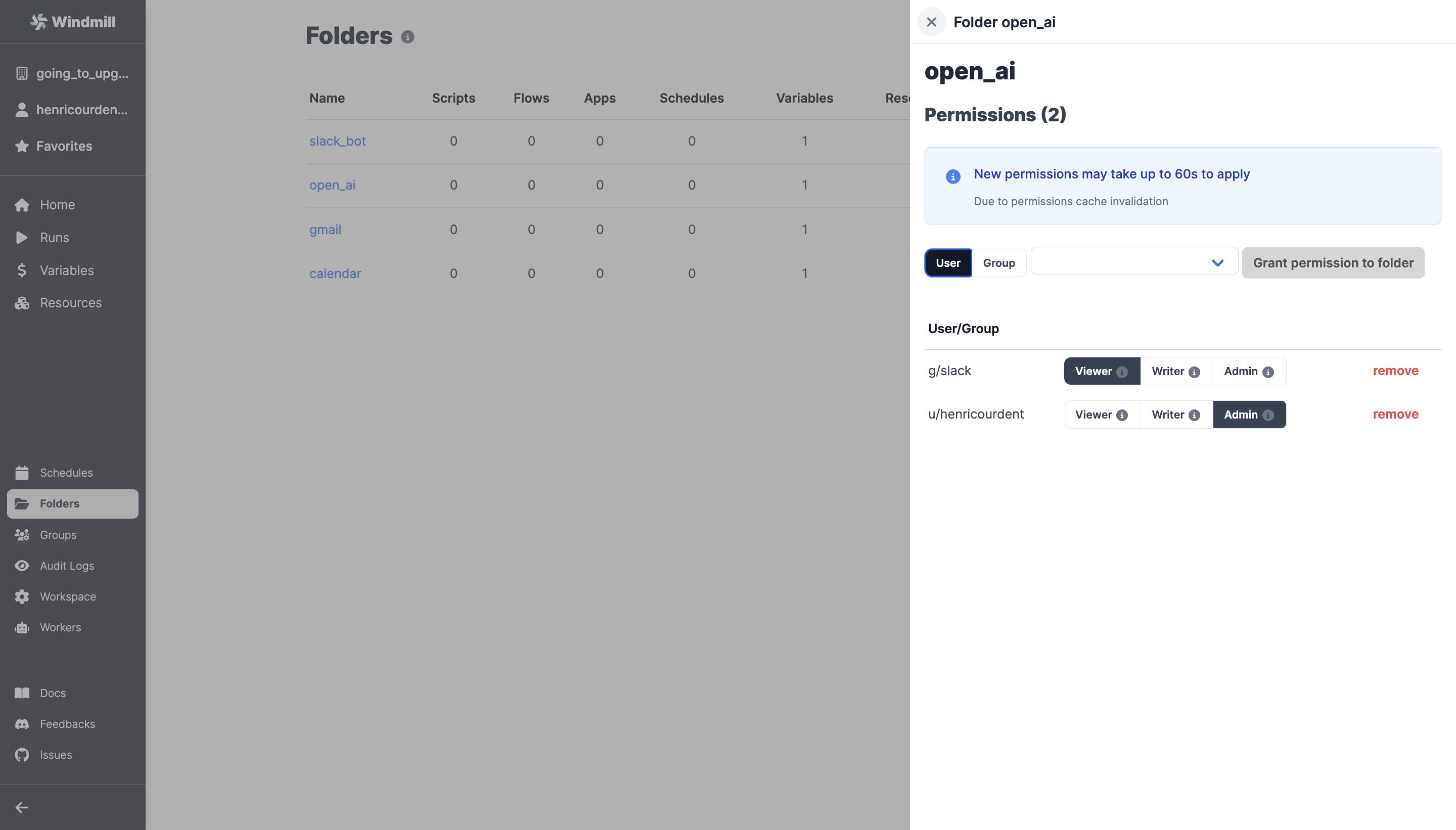 Groups within folders Groups within folders